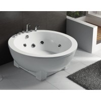 WOMA 2019 Luxury Acrylic bathtub with jacuzzi Round massage air bubble bathtub  Q414