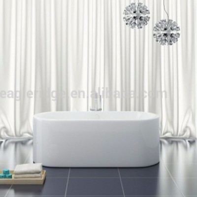 100% High Gloss Acrylic Big Freestanding Bathtub 170x80cm