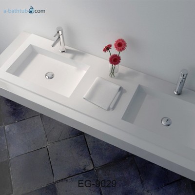 Custom made solid surface wash basin